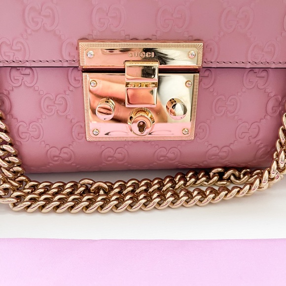 Gucci Guccissima Medium Padlock Chain Shoulder Bag - Picture 12 of 12
